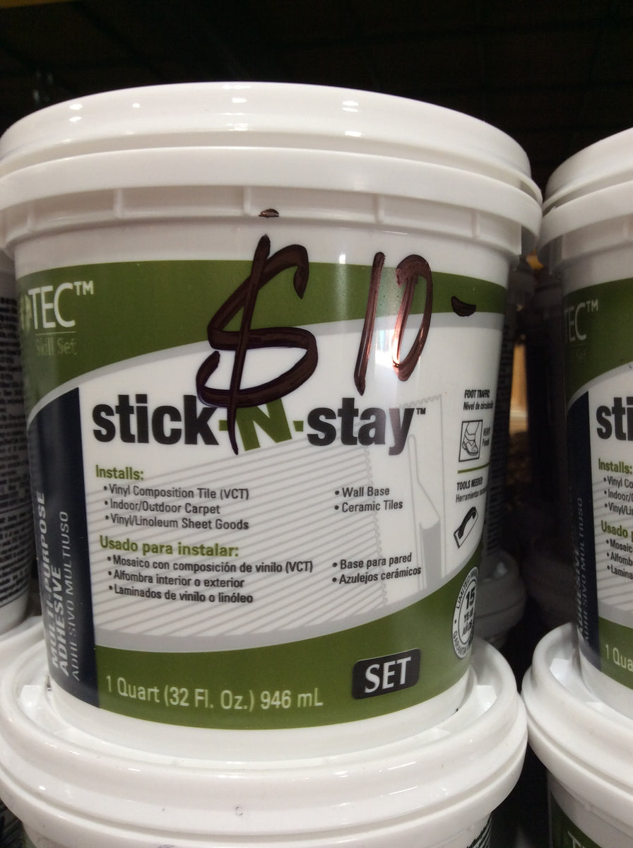 TEC Stick N Stay Flooring Adhesive The Loading Dock, Inc.