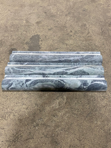 3-pk Blue Marble Stone Tile Trim Bundle