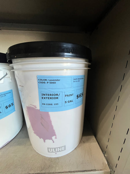 5-gallon Interior/Exterior Re-mixed Paint - Lavender