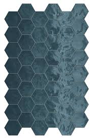 "Ocean Wave" Hex wall® by Terratina Gloss Tile