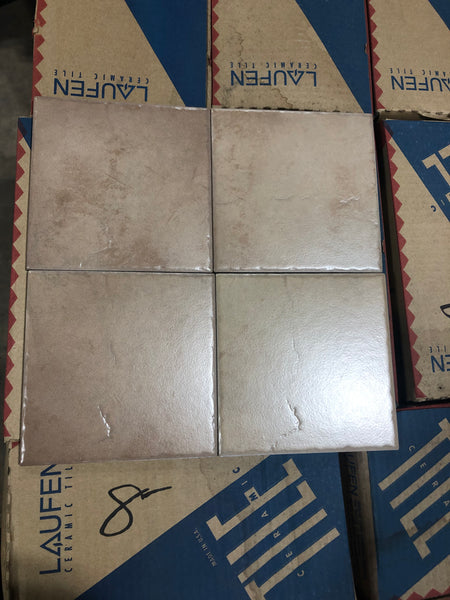 6" x 6" Ceramic Laufen Floor Tile box - Bethstone Moss