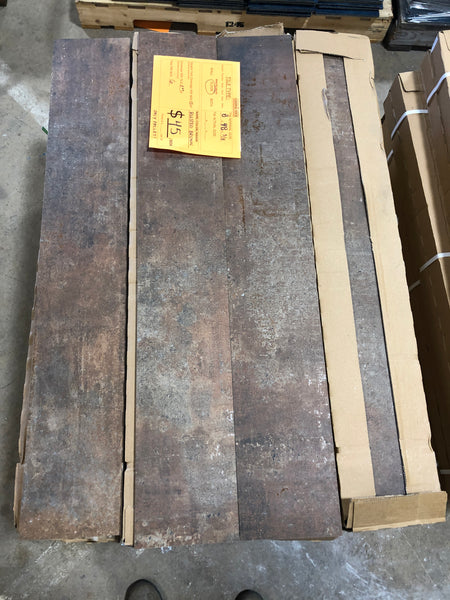 8" x 48" Floor Tile - "Rusted Brown"